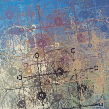 farklı desenler ile vintage grunge arka plan