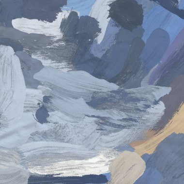 Tuval el yapımı yağlıboya. Renkli doku. Fırça darbeleri.