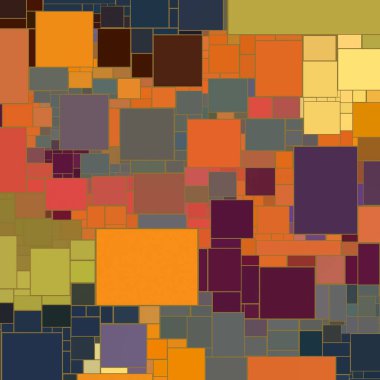 Soyut sanat dokusu. Kareler ile renkli doku. Modern sanat eserleri. Renkli görüntü