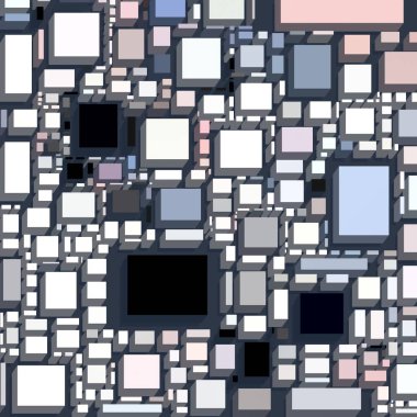 Soyut sanat dokusu. Kareler ile renkli doku. Modern sanat eserleri. Renkli görüntü