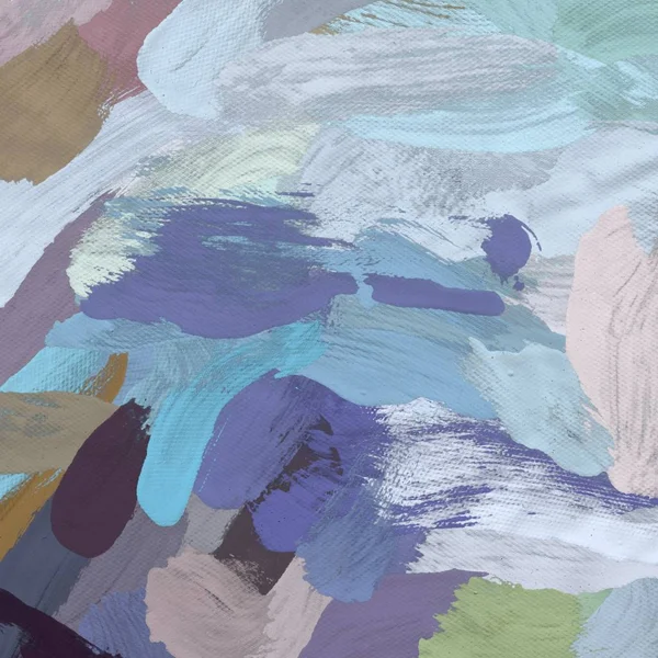 Tuval el yapımı yağlıboya. Renkli doku. Fırça darbeleri.