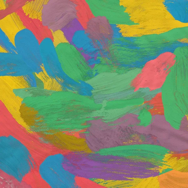 Tuval el yapımı yağlıboya. Renkli doku. Fırça darbeleri. Renkli görüntü. Modern sanat. Çağdaş sanat.