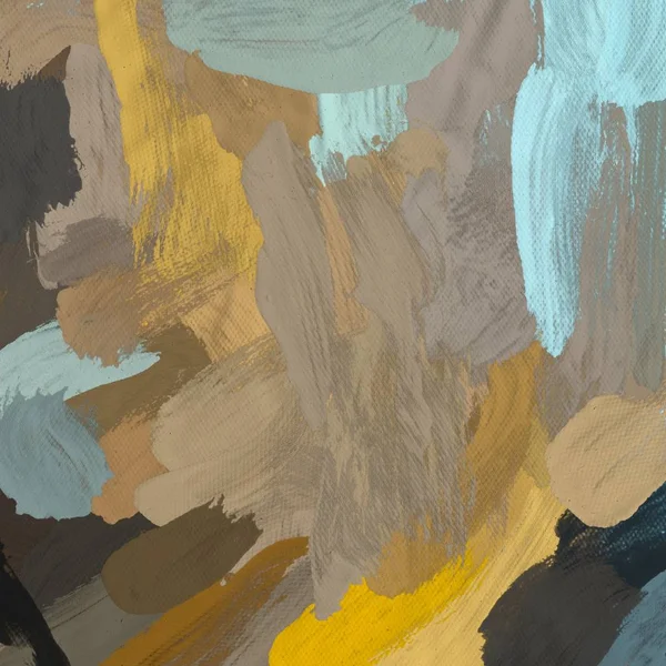 Tuval el yapımı yağlıboya. Renkli doku. Fırça darbeleri.