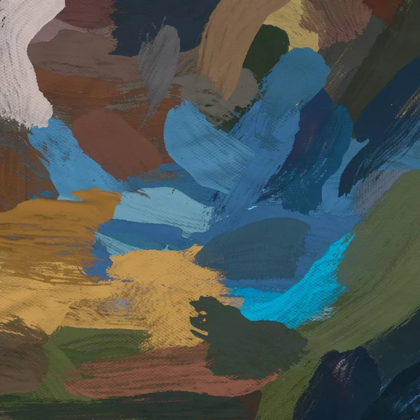 Tuval el yapımı yağlıboya. Renkli doku. Fırça darbeleri. Renkli görüntü. Modern sanat. Çağdaş sanat.
