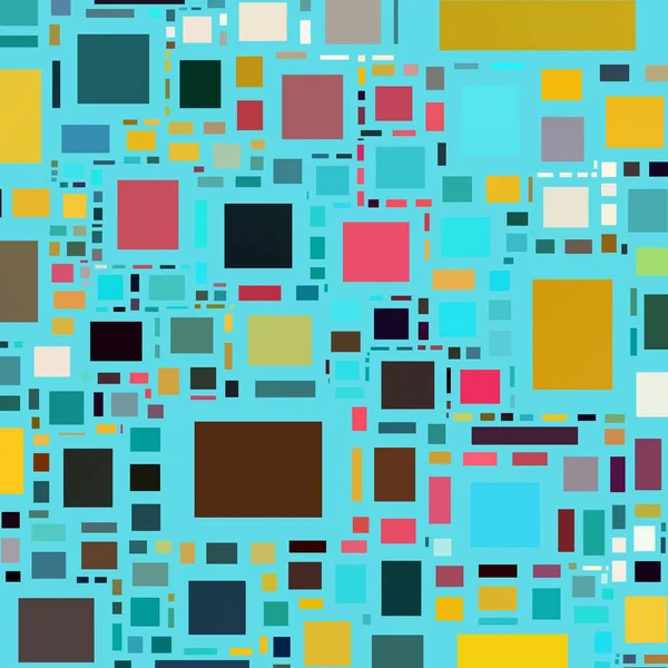 Soyut sanat dokusu. Kareler ile renkli doku. Modern sanat eserleri. Renkli görüntü