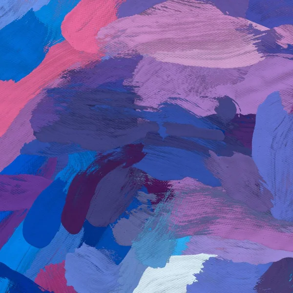 Tuval el yapımı yağlıboya. Renkli doku. Fırça darbeleri.