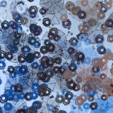 Kağıt üzerine el yapımı kömür çizimi. Soyut sanat dokusu. Renkli doku. Modern sanat eserleri. Modern sanat. Çağdaş sanat. Sanatsal tuval