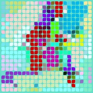 renkli renkli dikişsiz mozaik arka plan