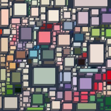 Soyut sanat dokusu. Kareler ile renkli doku. Modern sanat eserleri. Renkli görüntü