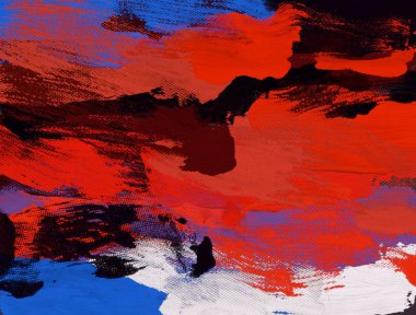 El yapımı tuvale yağlı boya. Soyut sanat dokusu. Renkli doku. Modern sanat eserleri. Yağlı boya darbeleri. Fırça darbeleri. Modern sanat. Çağdaş sanat. Sanatsal tuval.  