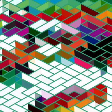 Geometrik desenli soyut doku