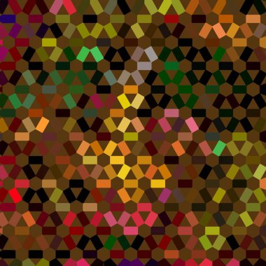 Renk fraktal geometrik soyut desen