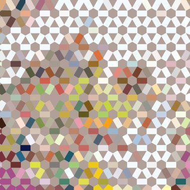 Renk fraktal geometrik soyut desen