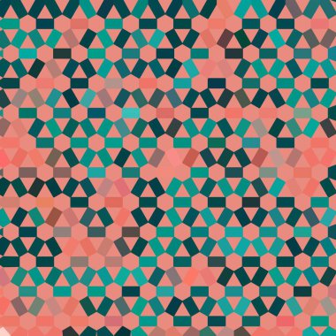 Renk fraktal geometrik soyut desen