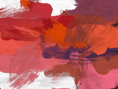 El yapımı tuvale yağlı boya. Soyut sanat dokusu. Renkli doku. Modern sanat eserleri. Yağlı boya darbeleri. Fırça darbeleri. Modern sanat. Çağdaş sanat. Sanatsal tuval.  