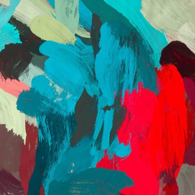 El yapımı tuvale yağlı boya. Soyut sanat dokusu. Renkli doku. Modern sanat eserleri. Yağlı boya darbeleri. Fırça darbeleri. Modern sanat. Çağdaş sanat. Sanatsal tuval.