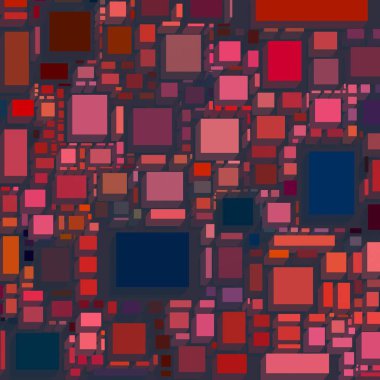 Soyut sanat dokusu. Kareler ile renkli doku. Modern sanat eserleri. Renkli görüntü