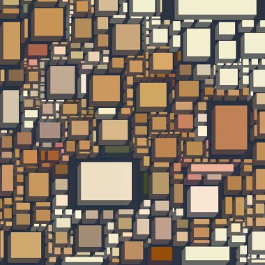 Soyut sanat dokusu. Kareler ile renkli doku. Modern sanat eserleri. Renkli görüntü