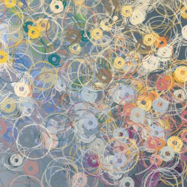 Çiçekli, soyut, pürüzsüz desen