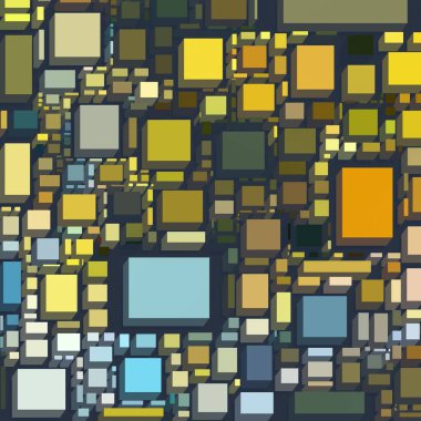 Soyut sanat dokusu. Kareler ile renkli doku. Modern sanat eserleri. Renkli görüntü