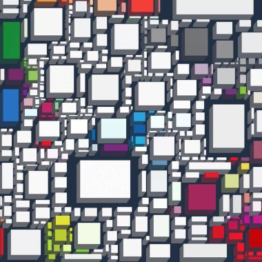 Soyut sanat dokusu. Kareler ile renkli doku. Modern sanat eserleri. Renkli görüntü