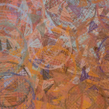 Kağıt üzerine el yapımı kömür çizimi. Soyut sanat dokusu. Renkli doku. Modern sanat eserleri. Modern sanat. Çağdaş sanat. Sanatsal tuval