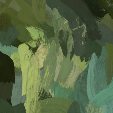 Tuval el yapımı yağlıboya. Renkli doku. Fırça darbeleri.