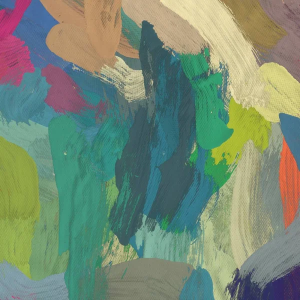 Tuval el yapımı yağlıboya. Renkli doku. Fırça darbeleri. Renkli görüntü. Modern sanat. Çağdaş sanat.
