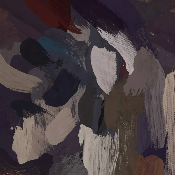 Tuval el yapımı yağlıboya. Renkli doku. Fırça darbeleri.