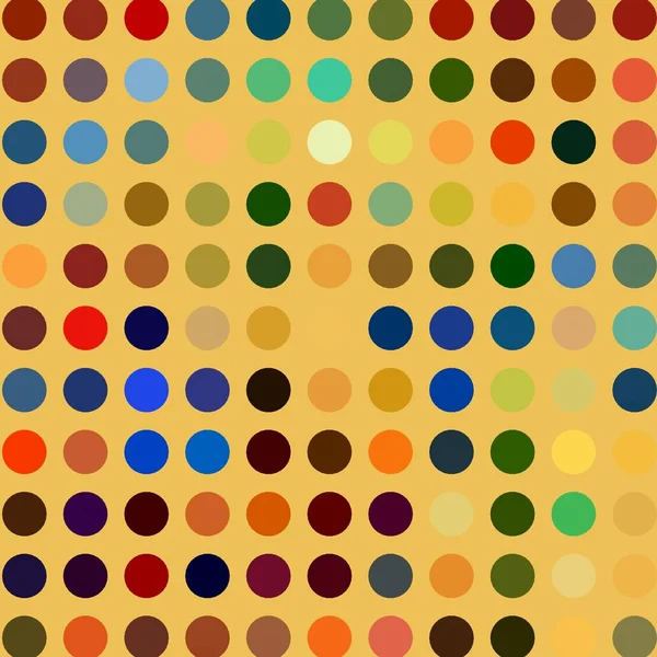 Çok renkli dairelerin geometrik desenli kusursuz soyut deseni.   