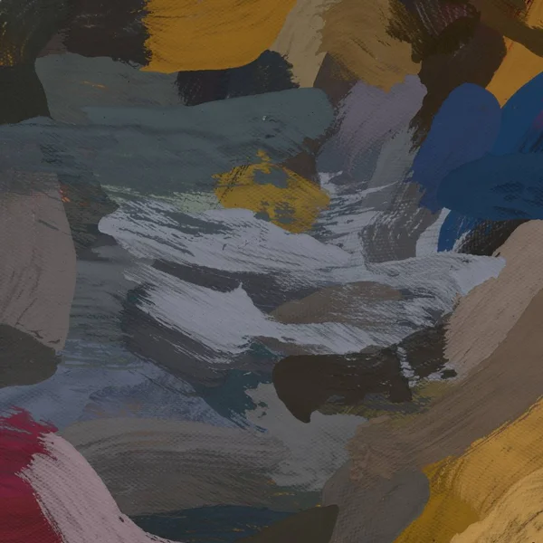 Tuval el yapımı yağlıboya. Renkli doku. Fırça darbeleri.