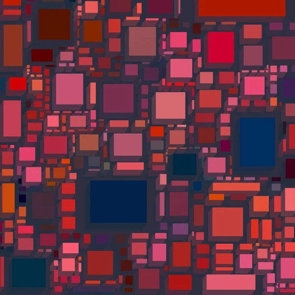 Soyut sanat dokusu. Kareler ile renkli doku. Modern sanat eserleri. Renkli görüntü