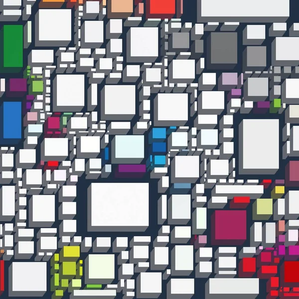 Soyut sanat dokusu. Kareler ile renkli doku. Modern sanat eserleri. Renkli görüntü