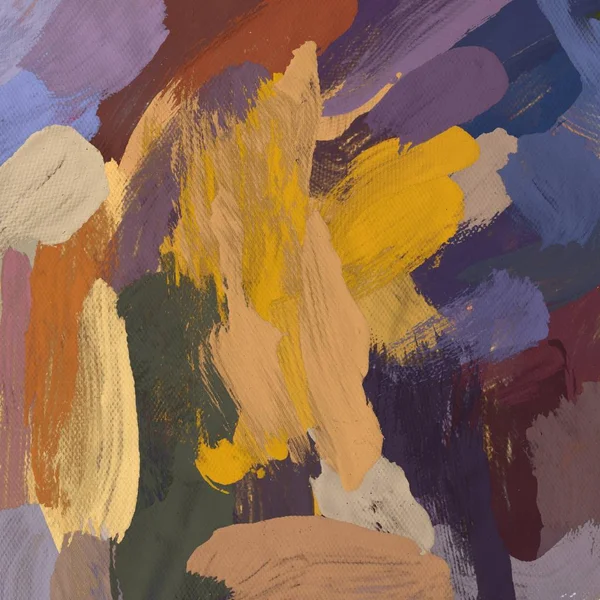 Tuval el yapımı yağlıboya. Renkli doku. Fırça darbeleri. Renkli görüntü. Modern sanat. Çağdaş sanat.