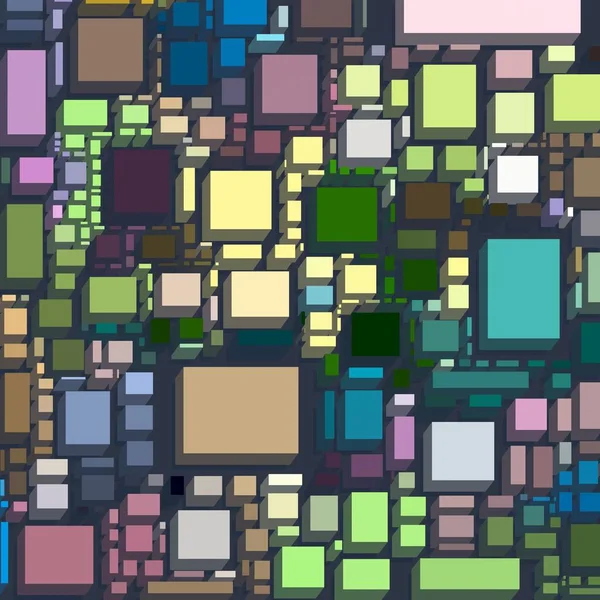 Soyut sanat dokusu. Kareler ile renkli doku. Modern sanat eserleri. Renkli görüntü