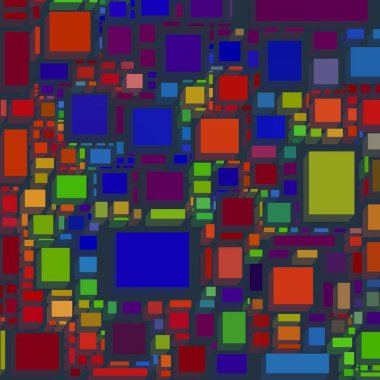 Soyut sanat dokusu. Kareler ile renkli doku. Modern sanat eserleri. Renkli görüntü