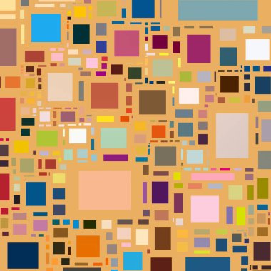 Soyut sanat dokusu. Kareler ile renkli doku. Modern sanat eserleri. Renkli görüntü