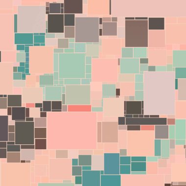 Soyut sanat dokusu. Kareler ile renkli doku. Modern sanat eserleri. Renkli görüntü