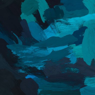 Tuval el yapımı yağlıboya. Renkli doku. Fırça darbeleri.