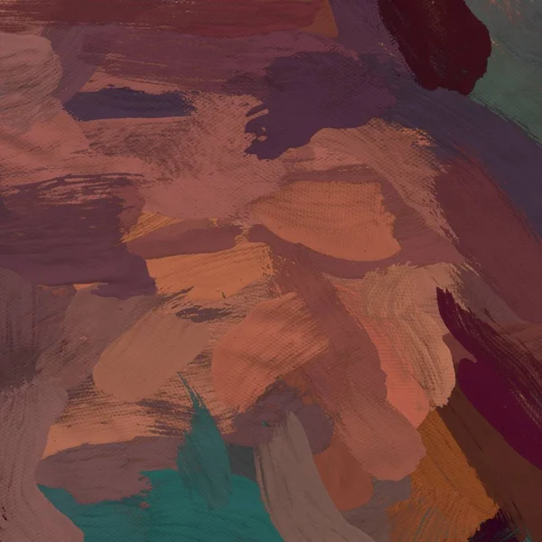 Tuval el yapımı yağlıboya. Renkli doku. Fırça darbeleri. Renkli görüntü. Modern sanat. Çağdaş sanat.
