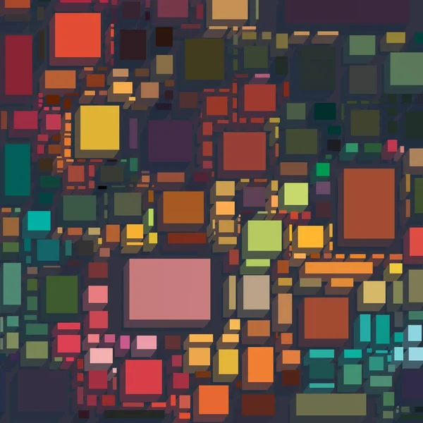 Soyut sanat dokusu. Kareler ile renkli doku. Modern sanat eserleri. Renkli görüntü