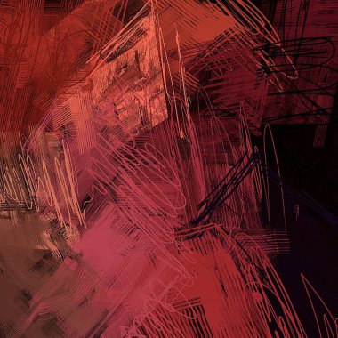 Soyut arka plan sanatı. 2d illüstrasyon. Etkileyici el yağlıboya çizilmiş. Tuval üzerine fırça darbeleri. Modern sanat. Çok renkli arka plan. Çağdaş sanat. Ifa -de. Sanatsal dijital palet.