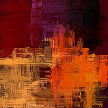 farklı renk desenleri ile vintage tarzı tasarım illüstrasyon