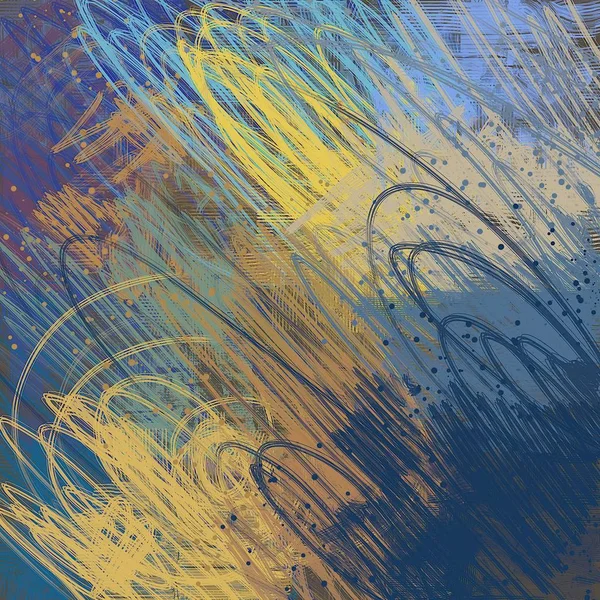 Абстрактное Фоновое Искусство Иллюстрация Экспрессивная Ручная Живопись Маслом Мазки Кисти — стоковое фото
