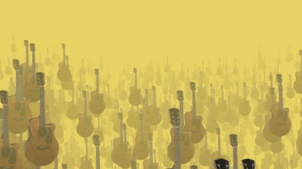 Arka Plan Olarak Gitarları Olan Soyut Görüntüler — Stok video
