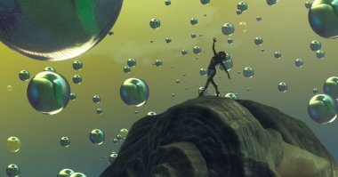 metin için alanı olan soyut kavramsal yaratıcı arkaplan 