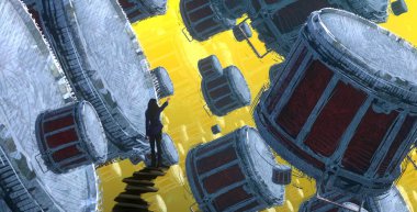 metin için alanı olan soyut kavramsal yaratıcı arkaplan 