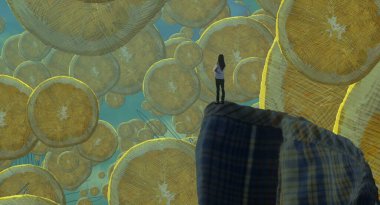 metin için alanı olan soyut kavramsal yaratıcı arkaplan 