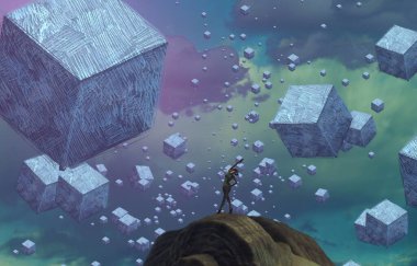 metin için alanı olan soyut kavramsal yaratıcı arkaplan 