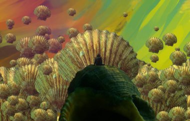 metin için alanı olan soyut kavramsal yaratıcı arkaplan 